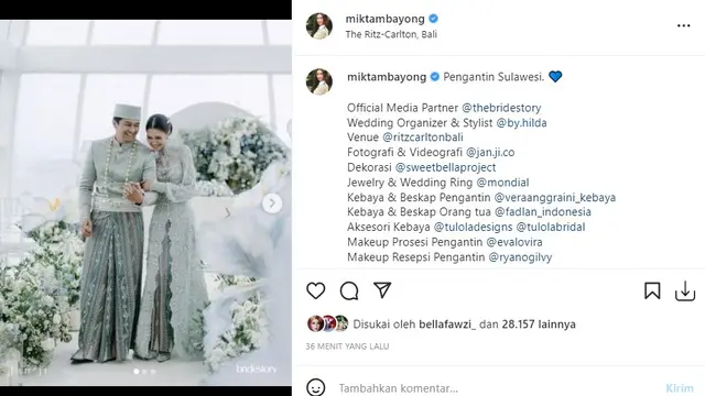 Mikha Tambayong - Deva Mahenra (Foto: Instagram/@miktambayong)