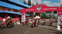 Ilustrasi balapan Honda Dream Cup. (Dokumentasi PT Astra Honda Motor)