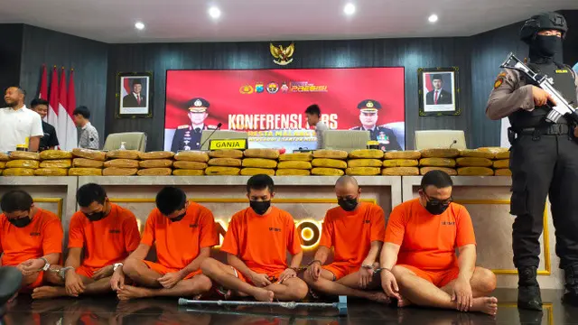 Polisi Gagalkan Peredaran 166 Kilogram Ganja di Malang Milik Jaringan Antar Pulau