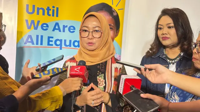 Staf Ahli Bidang Hubungan Antar Lembaga Kemnaker, Estiarty Haryani. (Foto: Liputan6.com/Tira Santia)