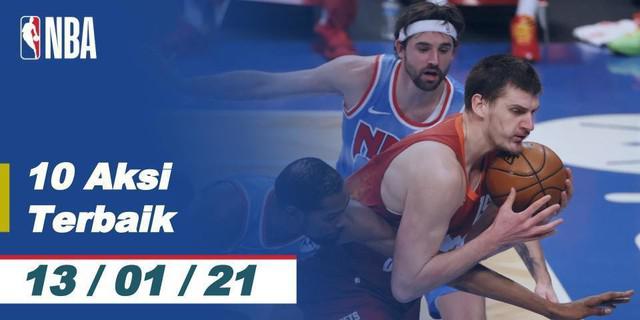 VIDEO: 10 Aksi Terbaik NBA 13 Januari 2021, Cek Crossover dan Tembakan 3 Angka Stephen Curry untuk Golden State Warriors
