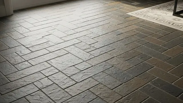 LAntai Batu Alam Pola Susun Sirih