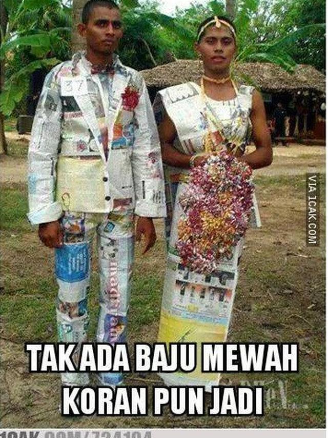 Gaya Nyeleneh Pasangan Pengantin Saat Menikah Ini Bikin Tepuk Jidat