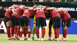 Timnas Korea Selatan pada laga perdana di Piala Dunia 2026 saat melawan Republik Ceko di Estadio Guadalajara, Meksiko, Jumat (12/6/2026) pagi WIB. (AFP/Ulises Ruiz)