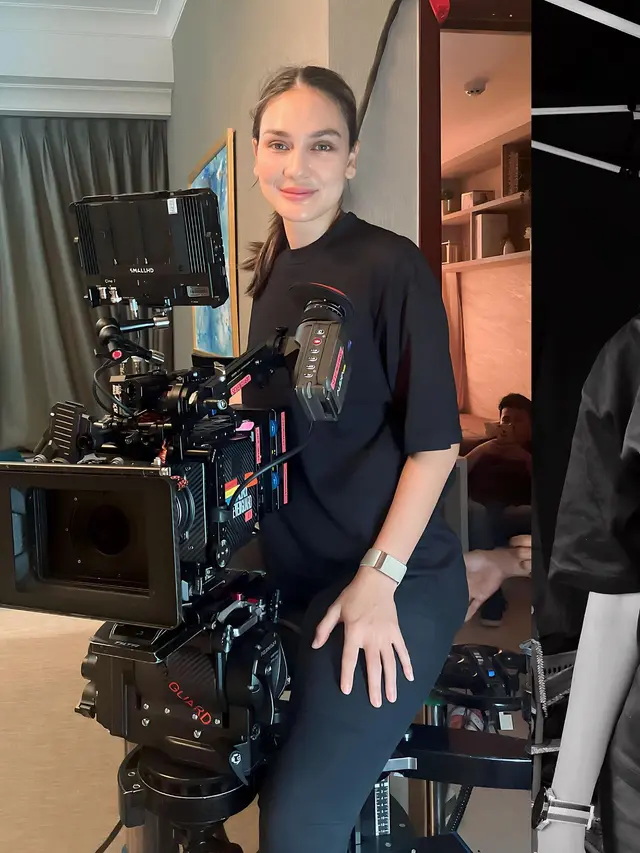 Kembali Jadi Sutradara, Ini 7 Potret Aksi Luna Maya saat di Balik Layar