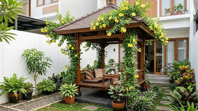 14 Tanaman Rambat yang Cocok untuk Gazebo, Suasana Sejuk Sepanjang Hari