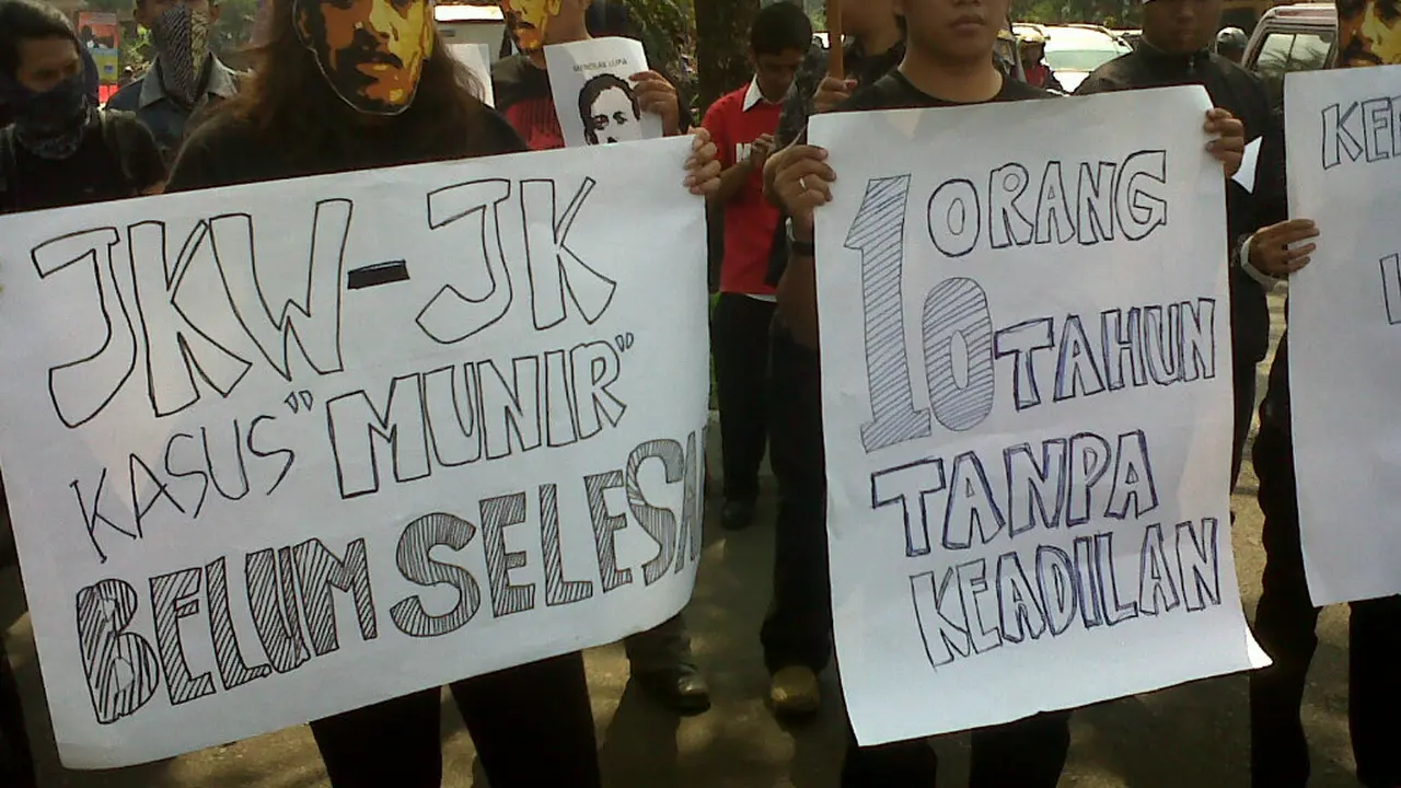 10 Tahun Kematian Munir, Aktivis Minta Jokowi-JK Bertindak