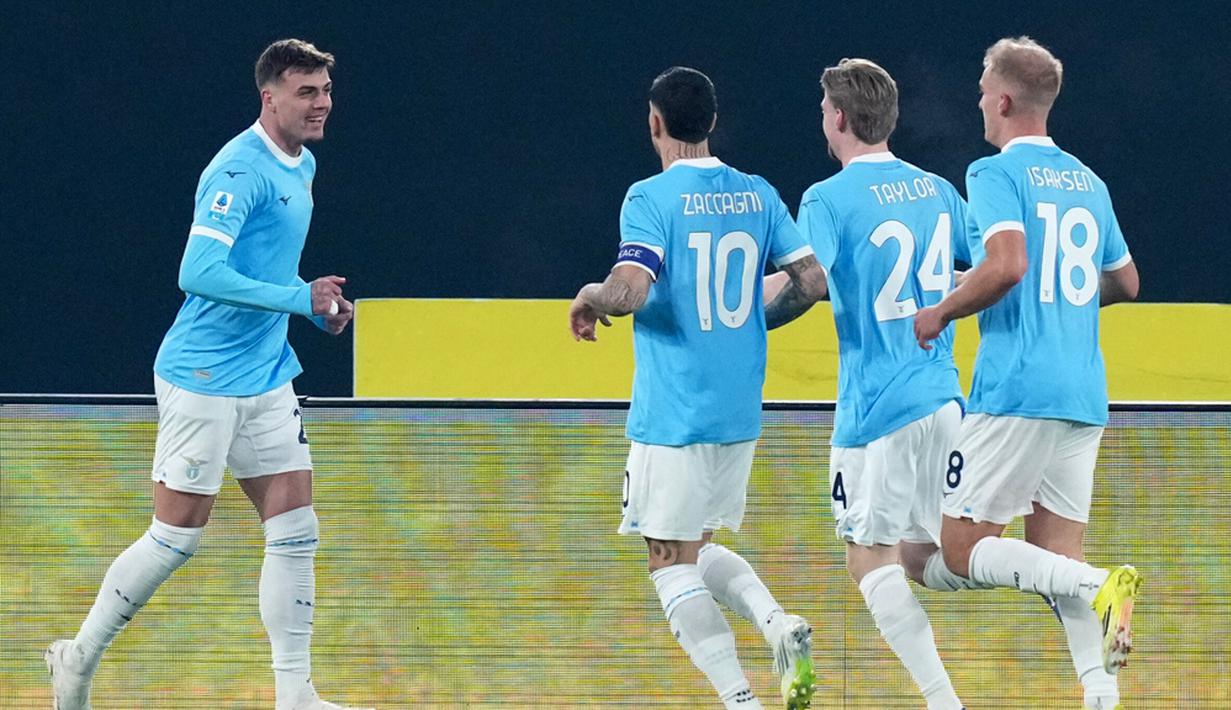 Kemenangan ini mengantarkan Lazio merangsek ke posisi 10 besar klasemen. (Alfredo Falcone/LaPresse via AP)