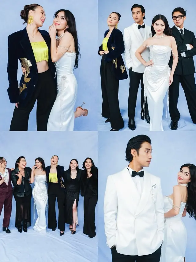 6 Potret Elegan Ariel Tatum dalam Dua Gaun Putih Stella Rissa saat Promosi Film "Business Proposal"