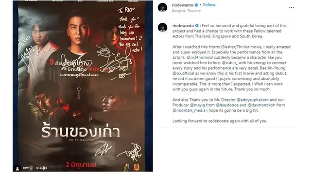 7 Potret Rio Dewanto dengan Pemain The Antique Shop, Kolaborasi Aktor 4 Negara