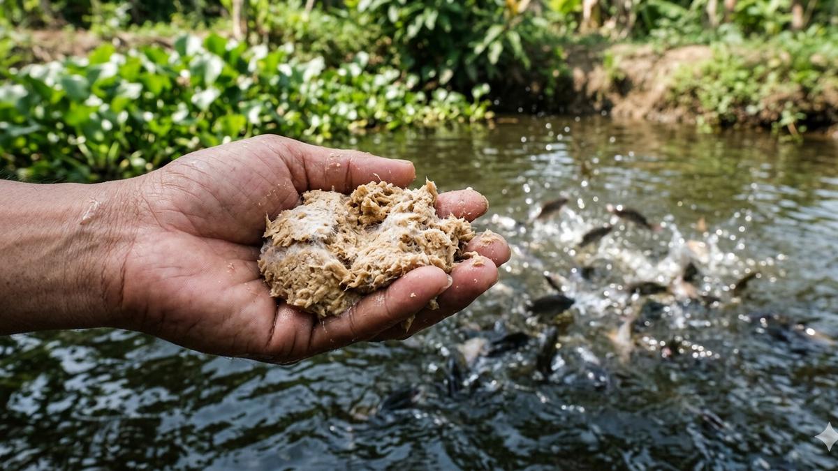 Cara Buat Pakan Ikan dari Dedak Fermentasi EM4 untuk Budidaya Efisien