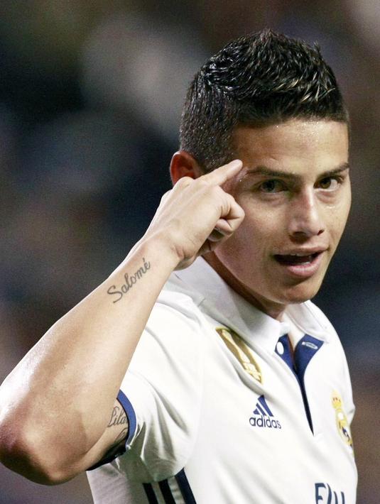 Kembali bekerja sama dengan Carlo Ancelotti, Rodriguez berharap dapat menemukan permainan terbaiknya di Bayern Munchen. (EPA/Cabalar)