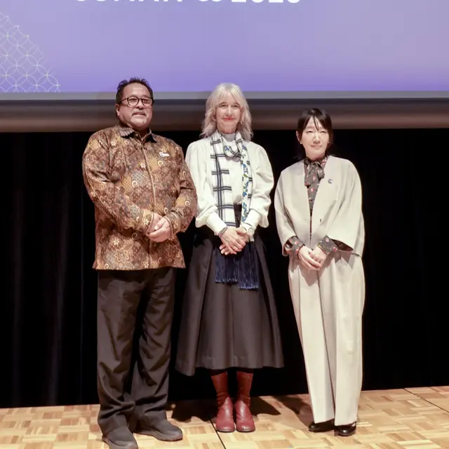 Wakil Gubernur DKI Jakarta Rano Karno hadir langsung menerima penetapan Jakarta sebagai tuan rumah World Cities Culture Summit 2027. (Dok. Istimewa)