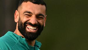Mohamed Salah juga mengunggah video perpisahan dengan Liverpool di akun sosial media pribadinya pada Selasa (24/03/2026) waktu setempat. (AFP/Oli Scarff)