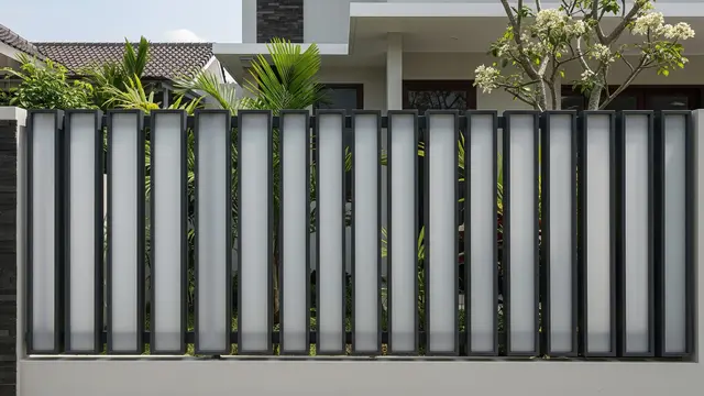Model Pagar Besi Kombinasi Polikarbonat untuk Rumah Minimalis dengan Budget Terjangkau/ Ilustrasi AI