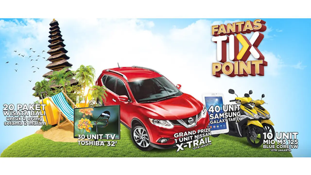 Tiket.com Bagikan Hadiah Seru Lewat Undian FantasTix Point