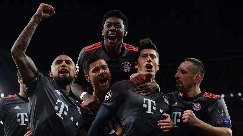 Momen Bayern Munchen Bantai Arsenal 10-2 di Liga Champions