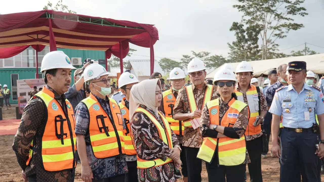 Menteri BUMN di Bandara Jenderal Besar Soedirman, Purbalingga
