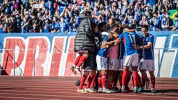 Yokohama Marinos memiliki modal besar jelang hadapi FC Tokyo. Pekan lalu, mereka mampu memetik tiga poin penuh usai mengalahkan Gamba Osaka yang sebelumnya tak terkalahkan dalam 8 laga. (AFP/Yuichi Yamazaki)