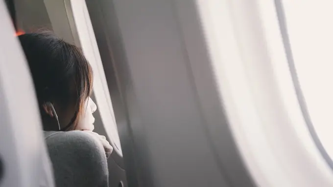 Ilustrasi kabin pesawat terbang