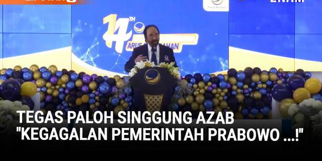 Teriakan Surya Paloh Tegaskan Keinginan Pemerintah Prabowo Sukses