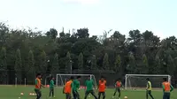 Timnas Indonesia U-19 tengah menjalani pemusatan latihan (TC) di Yogyakarta. (Liputan6.com/Switzy Sabandar)