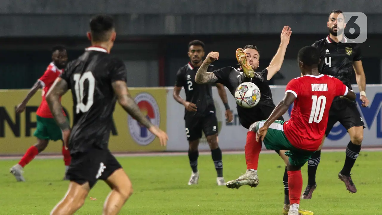 Jordi Amat Cetak Gol, Timnas Indonesia Bermain Imbang 2-2 Atas Burundi