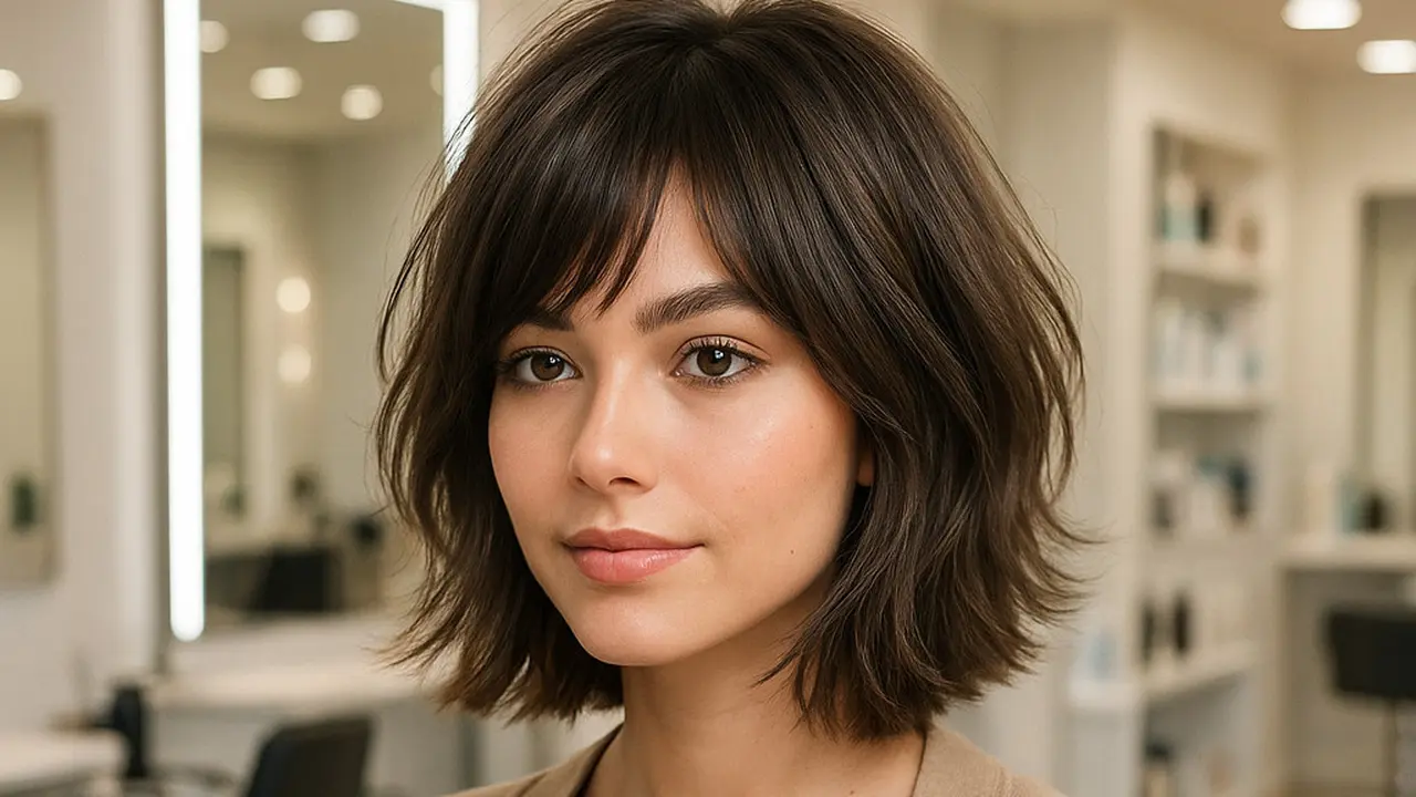 Model Rambut Shaggy Pendek untuk Wajah Oval
