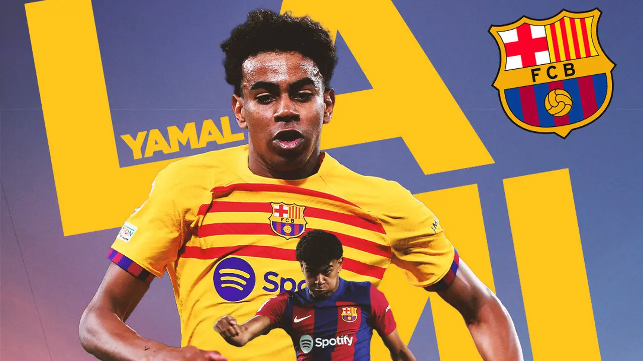 Barcelona - Ilustrasi Lamine Yamal