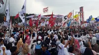 Suasana kampanye Prabowo di Palembang, Sumatera Selatan. (Merdeka.com)