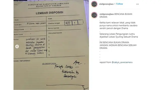 Viral Syuting Sinetron di Lokasi Pengungsian Erupsi Semeru, Ini 5 Faktanya