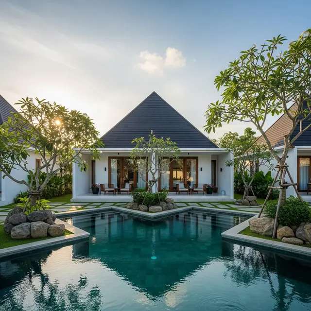 Desain Rumah Mungil Ala Villa