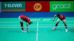 Wakil Indonesia itu takluk dalam tiga gim, 16-21, 21-19, 17-21 dalam waktu 1 jam 28 menit. (Bola.com/Bagaskara Lazuardi)