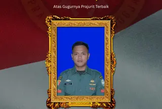 Anggota TNI Praka Farizal Rhomadhon gugur dalam serangan Israel di Lebanon. (Istimewa)