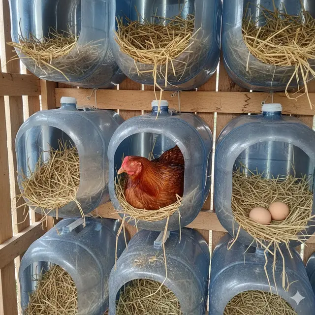 Galon untuk Sarang Bertelur (Nesting Box) (Gemini AI)