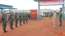 Citizen6, Kongo: Pejabat MONUSCO Mayjen Adrian Foster (Deputy Force Commander) dan Brigjen Shabbir ul Karim (Ituri Brigade Commander), mengunjungi Markas Konga XX-I/Monusco, Rabu (10/10). (Pengirim: Badarudin Bakri)