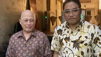 Mario Teguh dan pengacaranya mendatangi Polda Metro Jaya, Jumat (9/8/2023). (Liputan6.com/Ady Anugrahadi)