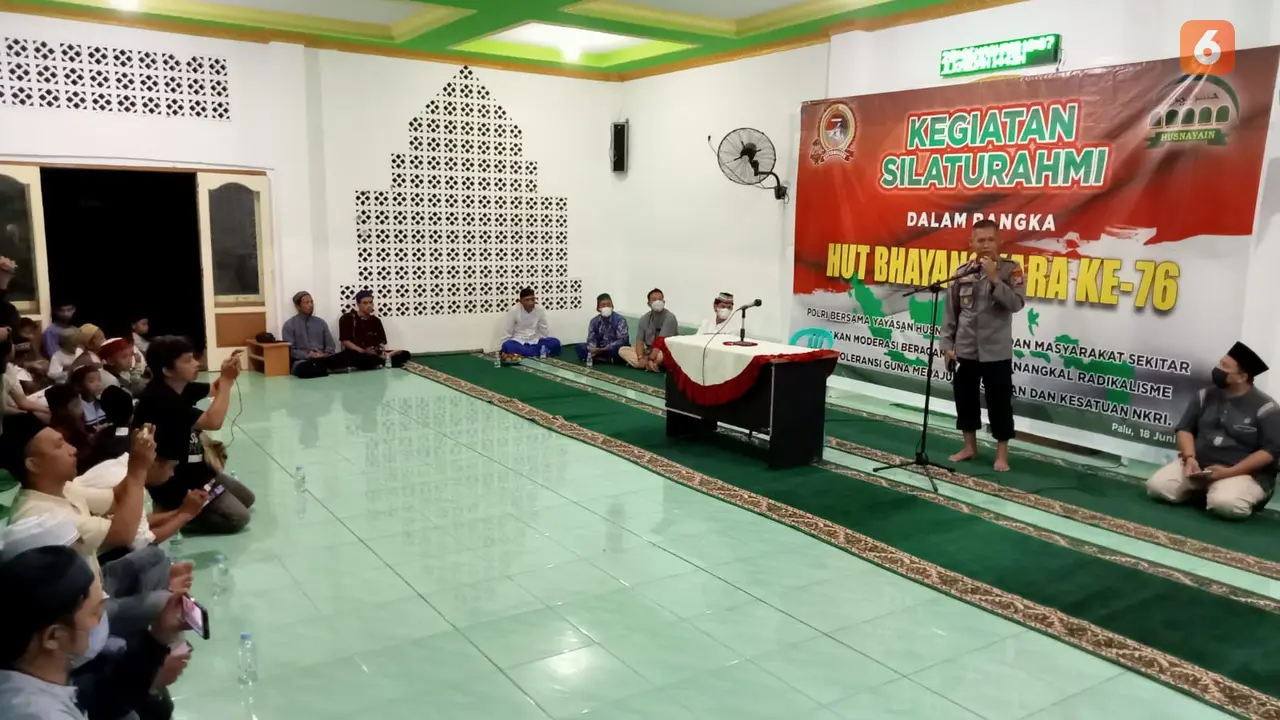 Silaturahmi Polri dengan pengurus masjid di Kota Palu