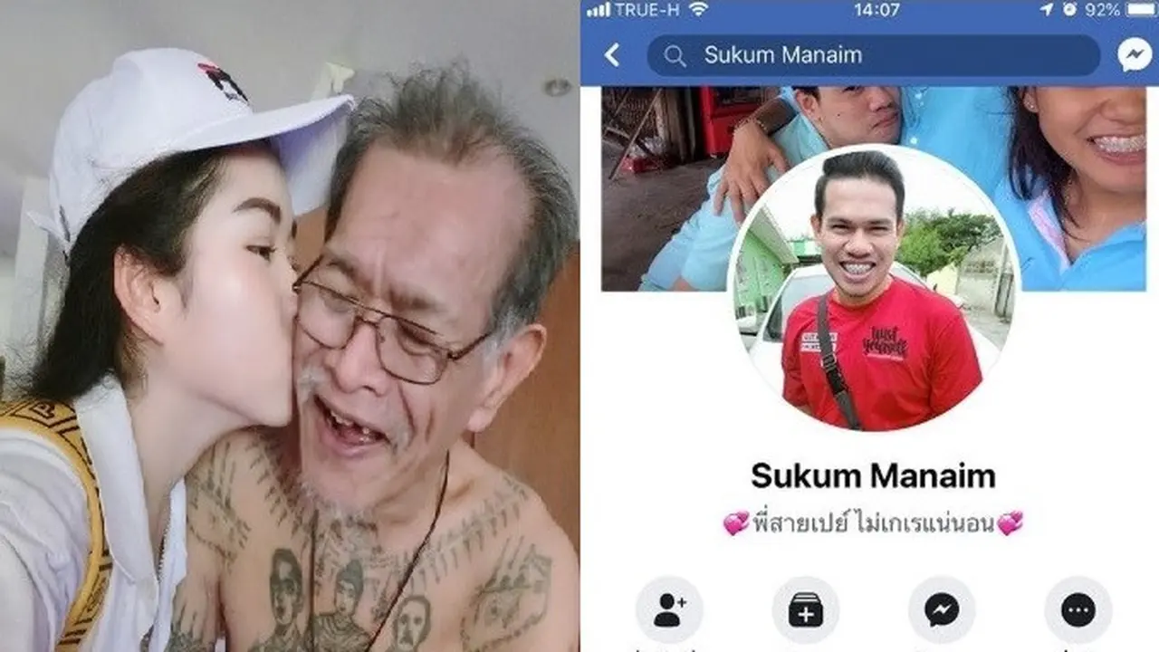 pria culik ayah mantan (foto: Facebook Pailin Yokklin)