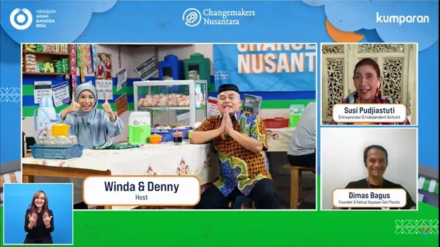 Susi Pudjiastuti menghadiri Changemakers Nusantara Day.