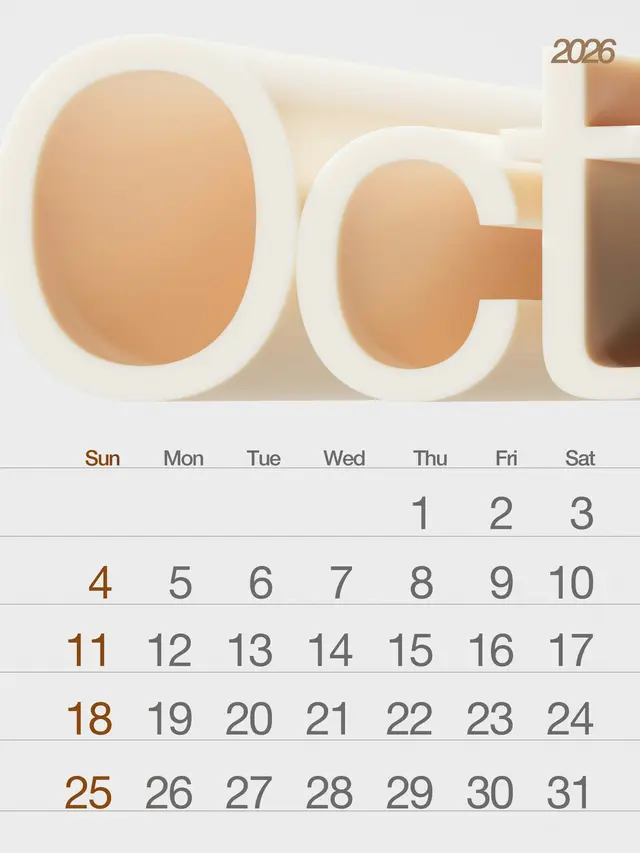 Kalender Oktober 2026 Lengkap Tanggal Merah & Cuti Bersama