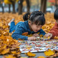 Ilustrasi anak bermain puzzle. /Image by freepik