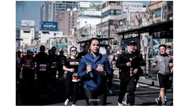 Sahila mengikuti Seoul Marathon 2019
