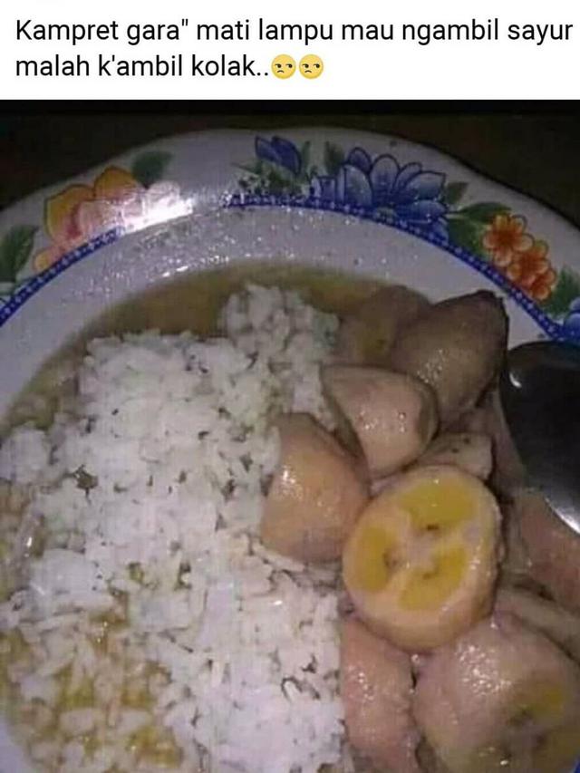 7 Potret Menu Makan Nasi dengan Lauk Tak Biasa Ini Bikin Tepuk Jidat