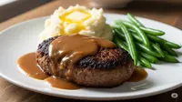 Easy Hamburger Steak Recipe With Homemade Gravy: American Style