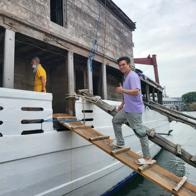 Potret Kapal Pinisi Baim Wong
