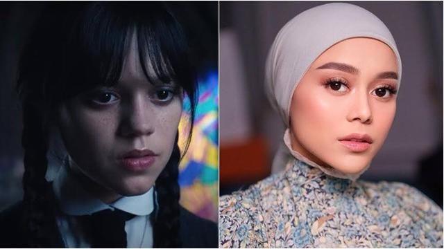 Disebut Mirip, Ini 6 Adu Gaya Lesti Kejora dan Jenna Ortega Pemain 'Wednesday'