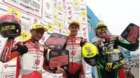 Pembalap Astra Honda Racing Awhin Sanjaya juara kelas 250cc Asia Road Racing Championship 2018 di Sirkuit Sentul, Bogor, Jawa Barat, Minggu (14/10/2018). (https://www.instagram.com/asiaroadracing)