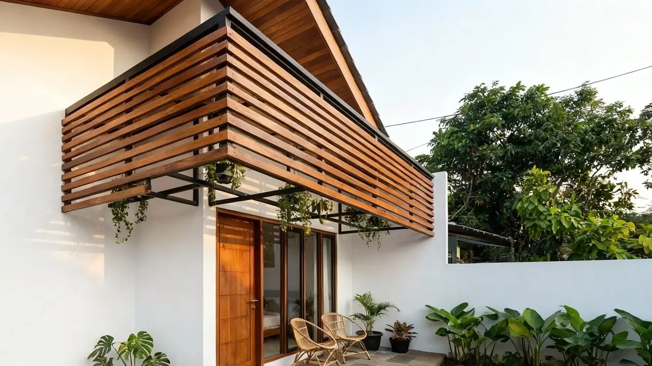 Model Teras Rumah Kecil Tanpa Tiang Agar Tampak Modern