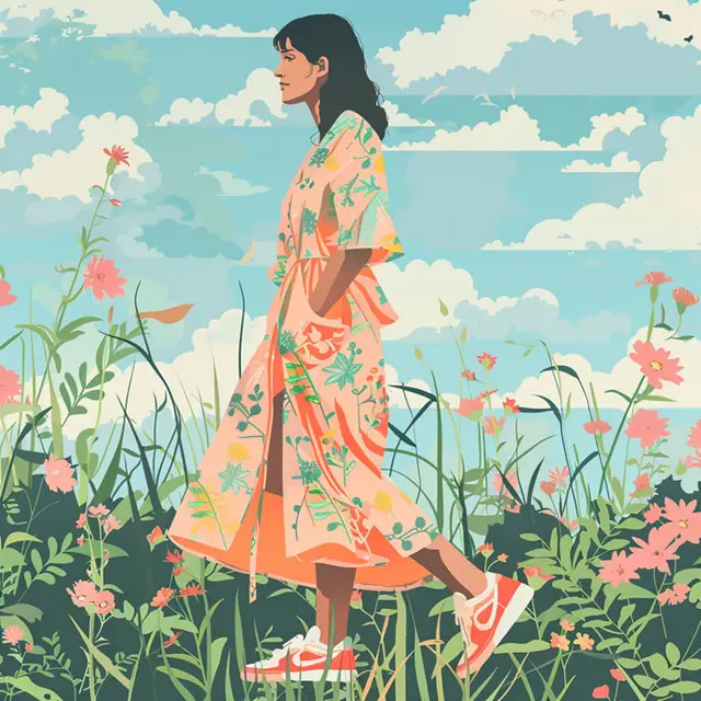 8 Inspirasi Mix and Match Dress dan Sepatu Sneakers yang Trendi dan Nyaman